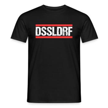 Düsseldorferin Düsseldorfer Düsseldorf - Männer T-Shirt - Schwarz - Vorne - AI Model Male 178 light (178cm)