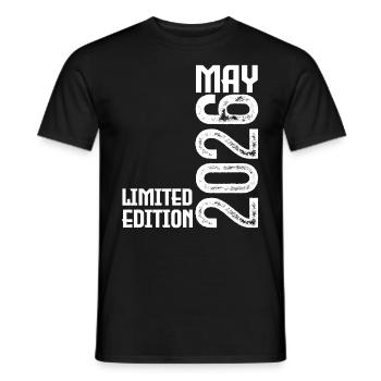 Gift May 2026. anniversary may 2026. May 2026. - Men's T-Shirt - black - Front - AI Model Male 178 light (178cm)