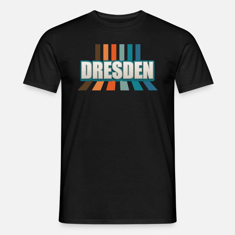 Dresdnerin Dresdner Dresden - Männer T-Shirt - Schwarz