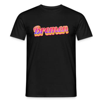 Bremerin Bremer Brême - T-shirt homme - noir - Devant - AI Model Male 178 light (178cm)