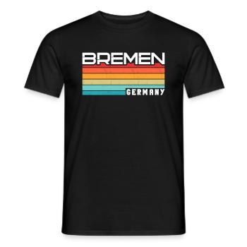 Bremerin Bremer Brême - T-shirt homme - noir - Devant - AI Model Male 178 light (178cm)