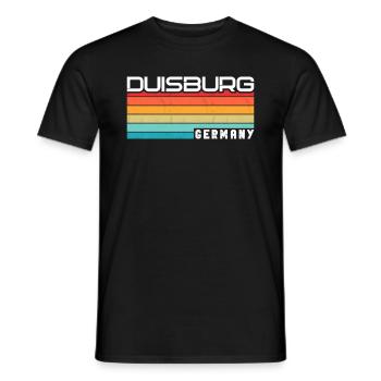 Duisburgerin Duisburger Duisburg - Männer T-Shirt - Schwarz - Vorne - AI Model Male 178 light (178cm)