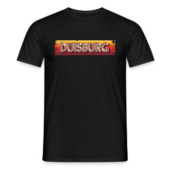 Duisburgerin Duisburger Duisburg - T-shirt homme - noir - Devant - AI Model Male 178 light (178cm)