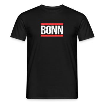 Bonnerin Bonner Bonn - Männer T-Shirt - Schwarz - Vorne - AI Model Male 178 light (178cm)