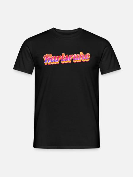 Karlsruherin Karlsruher Karlsruhe - Men's T-Shirt - black
