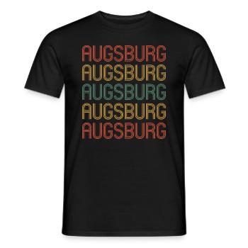 Augsburgerin Augsburger Augsburg - Männer T-Shirt - Schwarz - Vorne - AI Model Male 178 light (178cm)