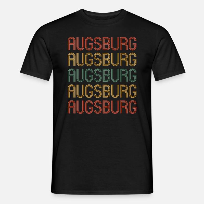Augsburgerin Augsburger Augsburg - Männer T-Shirt - Schwarz