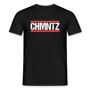 Chemnitzerin Chemnitzer Chemnitz - Männer T-Shirt - Schwarz - Vorne - AI Model Male 178 light (178cm)