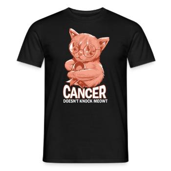Krebs Besiegt Gebärmutterkrebs Nicht - Männer T-Shirt - Schwarz - Vorne - AI Model Male 178 light (178cm)