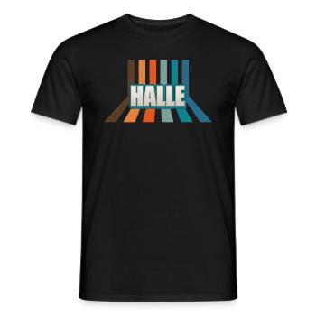 Halleserin Halleser Halle - T-shirt homme - noir - Devant - AI Model Male 178 light (178cm)