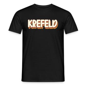 Krefelderin Krefelder Krefeld - Männer T-Shirt - Schwarz - Vorne - AI Model Male 178 light (178cm)