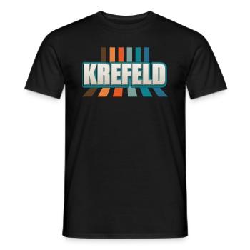Krefelderin Krefelder Krefeld - Männer T-Shirt - Schwarz - Vorne - AI Model Male 178 light (178cm)