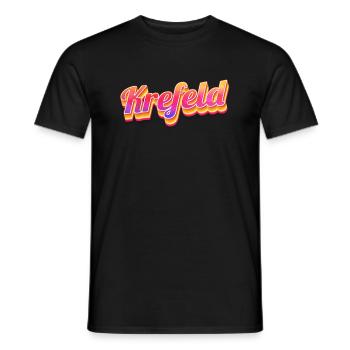 Krefelderin Krefelder Krefeld - Männer T-Shirt - Schwarz - Vorne - AI Model Male 178 light (178cm)