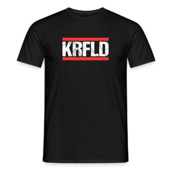 Krefelderin Krefelder Krefeld - Männer T-Shirt - Schwarz - Vorne - AI Model Male 178 light (178cm)
