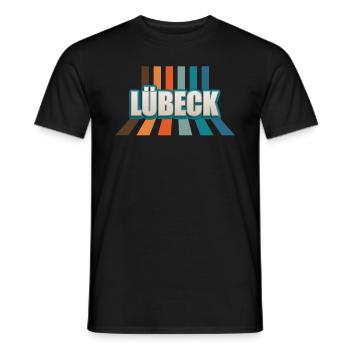 Lübeckerin Lübecker Lübeck - T-shirt homme - noir - Devant - AI Model Male 178 light (178cm)