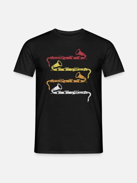 Clarinette Orchestre de basse Clarinette Musique cadeau Clarinette - T-shirt homme - noir