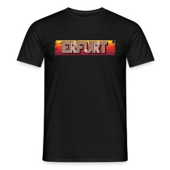 Erfurterin Erfurter Erfurt - Männer T-Shirt - Schwarz - Vorne - AI Model Male 178 light (178cm)