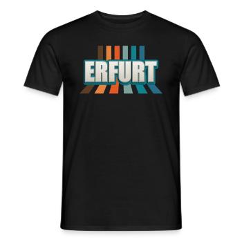 Erfurterin Erfurter Erfurt - Männer T-Shirt - Schwarz - Vorne - AI Model Male 178 light (178cm)