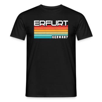 Erfurterin Erfurter Erfurt - Männer T-Shirt - Schwarz - Vorne - AI Model Male 178 light (178cm)