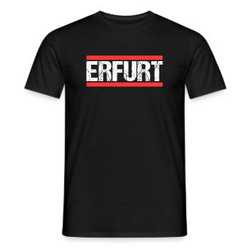 Erfurterin Erfurter Erfurt - Männer T-Shirt - Schwarz - Vorne - AI Model Male 178 light (178cm)