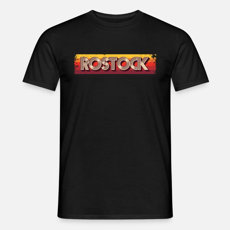 Rostockerin Rostocker Rostock - Männer T-Shirt - Schwarz