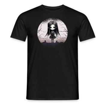 Occult Gothic Witches Girl Emo-Goth Girl - Men's T-Shirt - black - Front - AI Model Male 178 light (178cm)