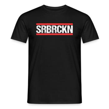 Saarbrückenerin Saarbrückener Saarbrücken - Männer T-Shirt - Schwarz - Vorne - AI Model Male 178 light (178cm)