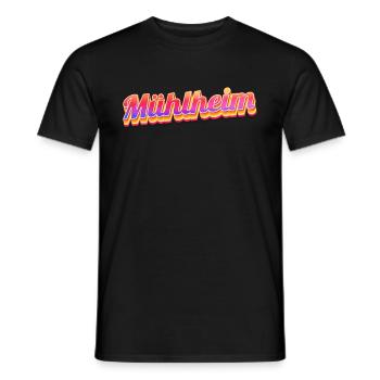 Mühlheimerin Mühlheimer Mühlheim - Men's T-Shirt - black - Front - AI Model Male 178 light (178cm)