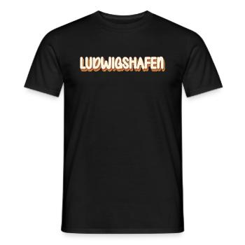 Ludwigshafenerin Ludwigshafener Ludwigshafen - Männer T-Shirt - Schwarz - Vorne - AI Model Male 178 light (178cm)