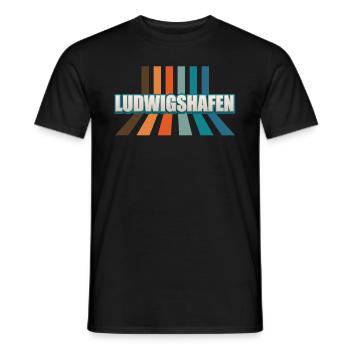 Ludwigshafenerin Ludwigshafener Ludwigshafen - Männer T-Shirt - Schwarz - Vorne - AI Model Male 178 light (178cm)