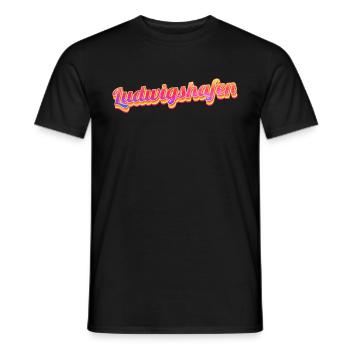 Ludwigshafenerin Ludwigshafener Ludwigshafen - Männer T-Shirt - Schwarz - Vorne - AI Model Male 178 light (178cm)