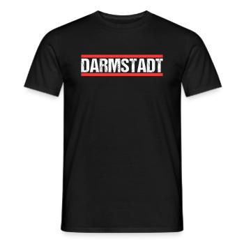 Darmstädterin Darmstädter Darmstadt - Männer T-Shirt - Schwarz - Vorne - AI Model Male 178 light (178cm)