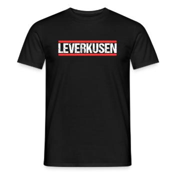 Leverkusenerin Leverkusener Leverkusen - Männer T-Shirt - Schwarz - Vorne - AI Model Male 178 light (178cm)