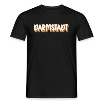 Darmstädterin Darmstädter Darmstadt - Männer T-Shirt - Schwarz - Vorne - AI Model Male 178 light (178cm)