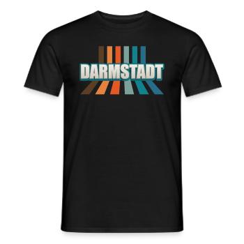 Darmstädterin Darmstädter Darmstadt - Männer T-Shirt - Schwarz - Vorne - AI Model Male 178 light (178cm)