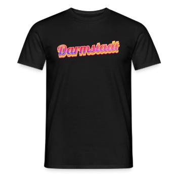 Darmstädterin Darmstädter Darmstadt - Männer T-Shirt - Schwarz - Vorne - AI Model Male 178 light (178cm)