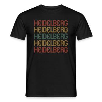 Heidelbergerin Heidelberger Heidelberg - Männer T-Shirt - Schwarz - Vorne - AI Model Male 178 light (178cm)