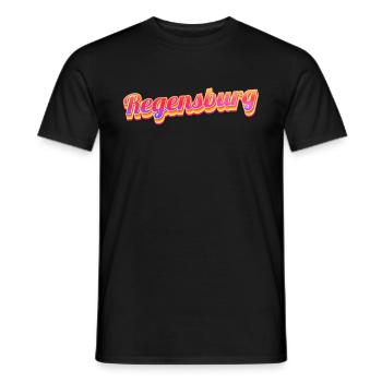 Regensburgerin Regensburger Regensburg - Männer T-Shirt - Schwarz - Vorne - AI Model Male 178 light (178cm)