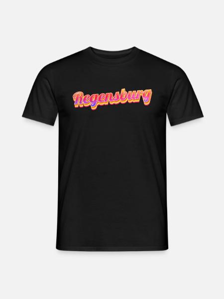 Regensburgerin Regensburger Regensburg - Männer T-Shirt - Schwarz