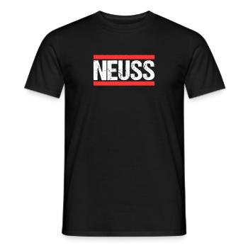 Neusserin Neusser Neuss - Männer T-Shirt - Schwarz - Vorne - AI Model Male 178 light (178cm)