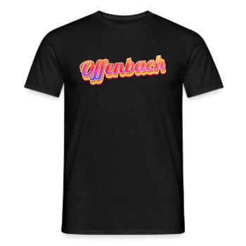 Offenbacherin Offenbacher Offenbach - Männer T-Shirt - Schwarz - Vorne - AI Model Male 178 light (178cm)