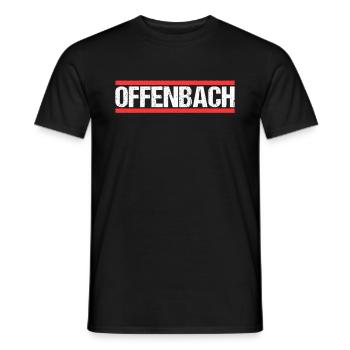 Offenbacherin Offenbacher Offenbach - Männer T-Shirt - Schwarz - Vorne - AI Model Male 178 light (178cm)