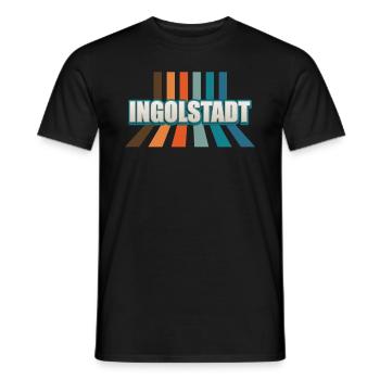Ingolstadt resident Ingolstadt - Men's T-Shirt - black - Front - AI Model Male 178 light (178cm)