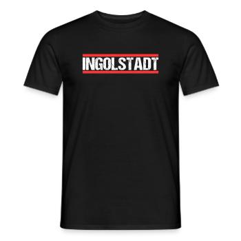Ingolstädterin Ingolstädter Ingolstadt - Männer T-Shirt - Schwarz - Vorne - AI Model Male 178 light (178cm)