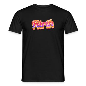 Fürtherin Fürther Fürth - Men's T-Shirt - black - Front - AI Model Male 178 light (178cm)