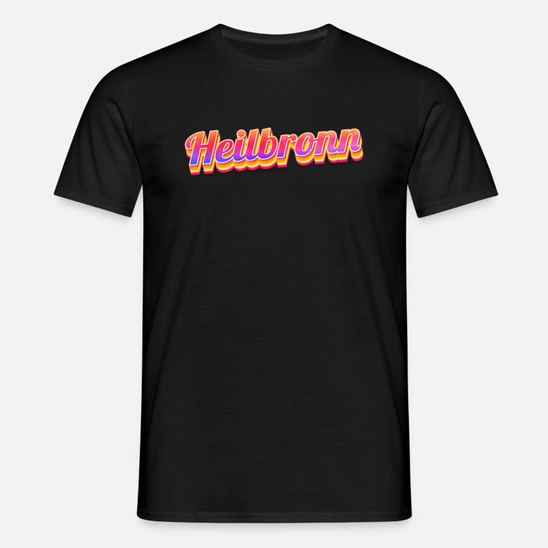 Heilbronnerin Heilbronner Heilbronn - Männer T-Shirt - Schwarz