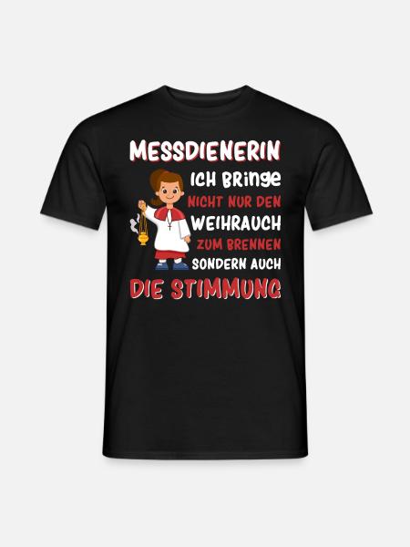 Messdiener Ministrant - Männer T-Shirt - Schwarz