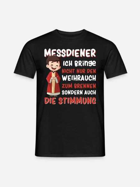 Messdiener Ministrant - Männer T-Shirt - Schwarz