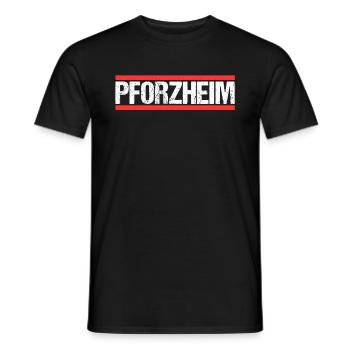 Pforzheimerin Pforzheimer Pforzheim - Männer T-Shirt - Schwarz - Vorne - AI Model Male 178 light (178cm)