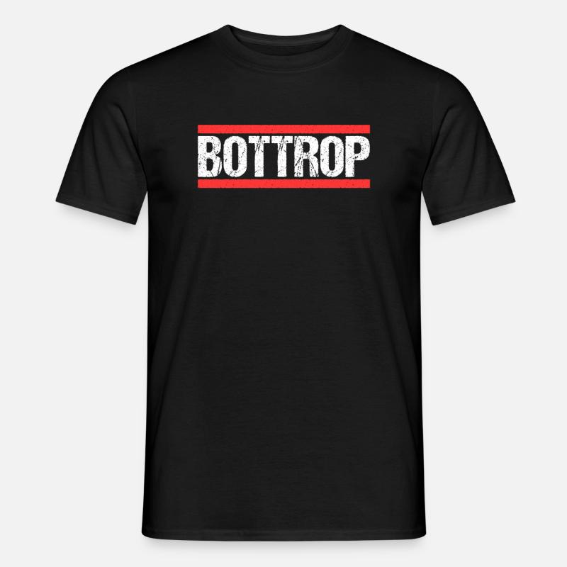 Bottroperin Bottroper Bottrop - Männer T-Shirt - Schwarz